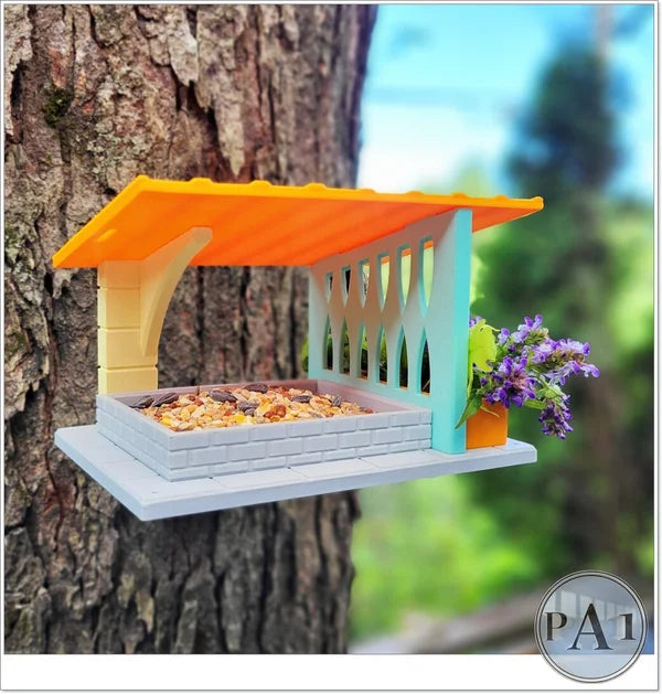 Vogelfutterhaus mit Halterung – 3D-Druck für Garten & Balkon