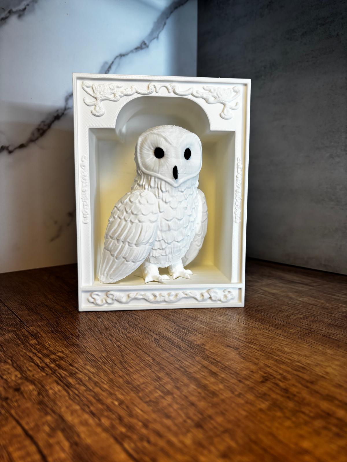 Eule Book Nook Deko | Bücherregal Deko | Fantasy Regal Einsatz | 3D Druck Deko | Geschenk für Leser | personalisierte Farbe