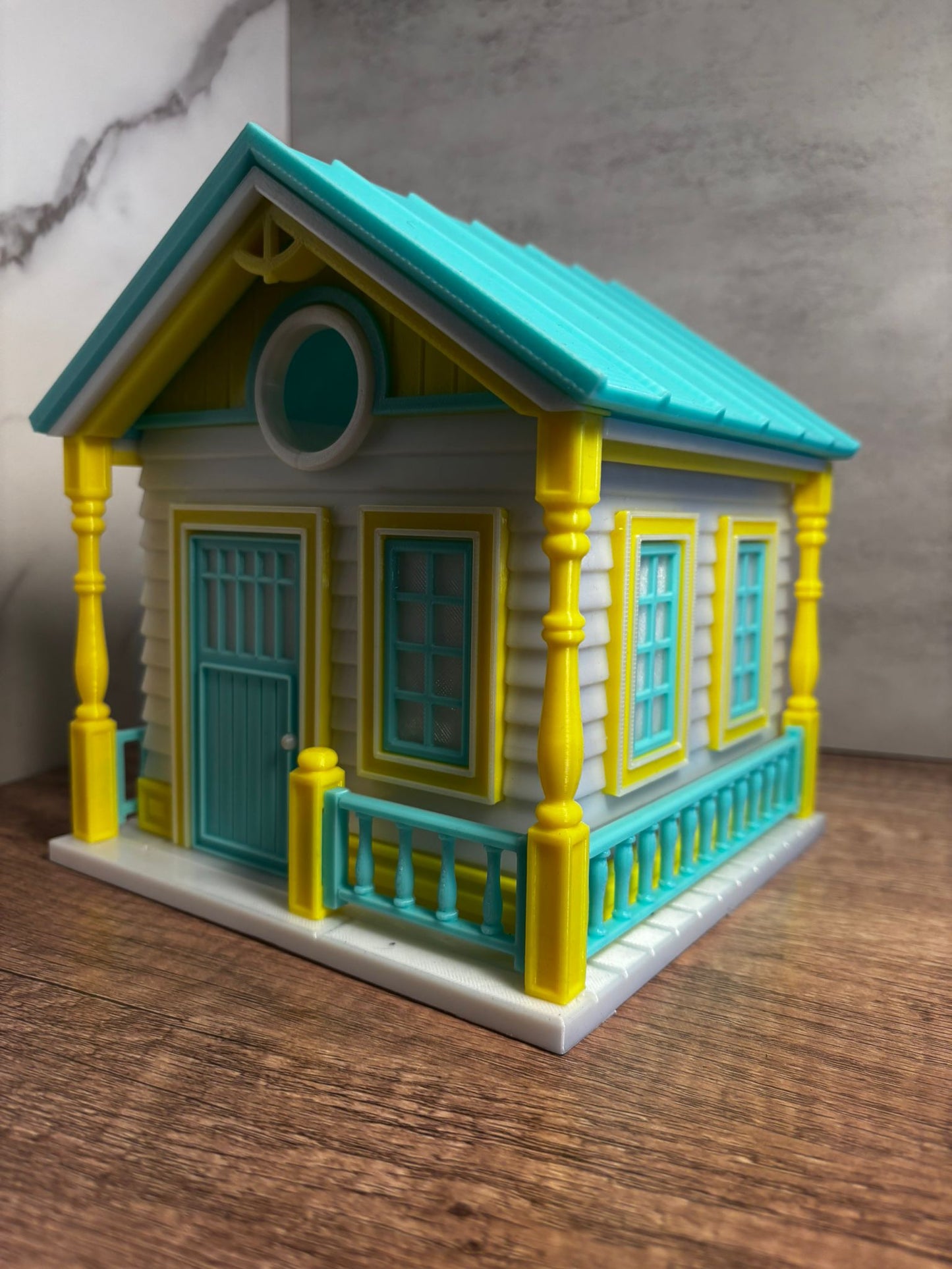 Vogelhaus Landhaus Stil | Wetterfestes Vogelhaus | Cottage Vogelhaus | 3D Druck | Wunschfarbe möglich