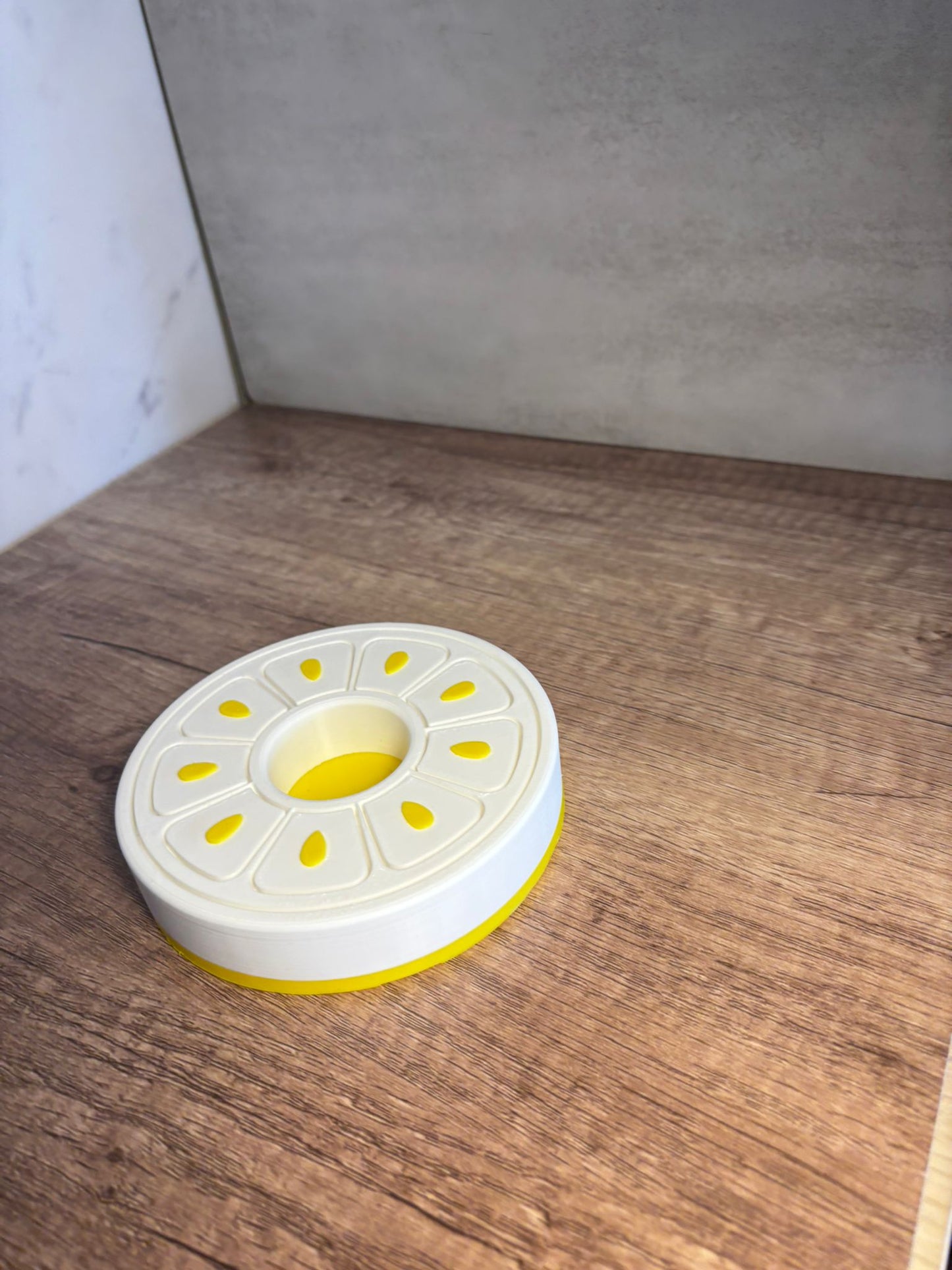 Teelichthalter 3D Druck | LED Teelicht Halter modern | Tischdeko rund | Geschenkidee | Deko Kerzenhalter | Wunschfarbe | 12 cm