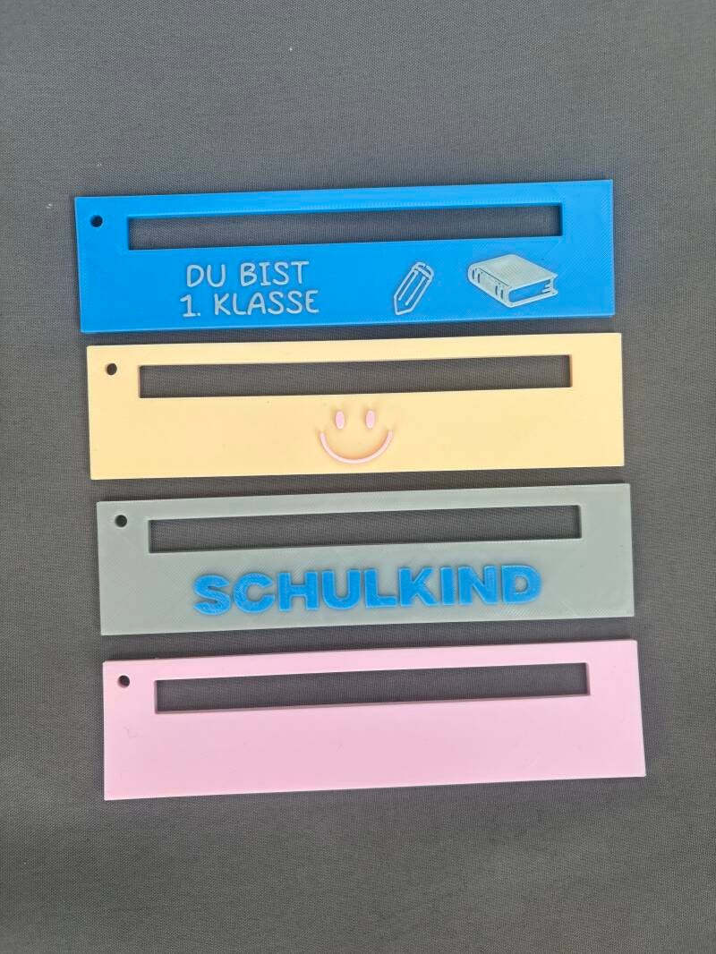 Lesehilfe Kinder – 4 Varianten | Leseschiene Einschulung Geschenk | Leselineal Schulkind | Lesetraining & Konzentration — Schulkind