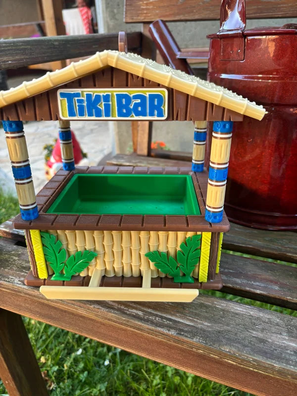 Vogelfutterhaus Tiki-Bar | 3D-Druck wetterfest | Gartendeko Balkon & Garten