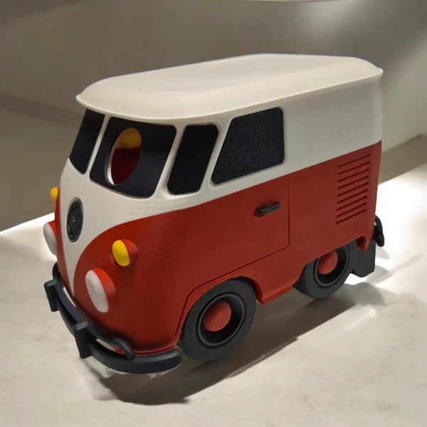 Vogelhaus Bulli – Retro Bus Design (3D-Druck) | Wunschfarbe möglich