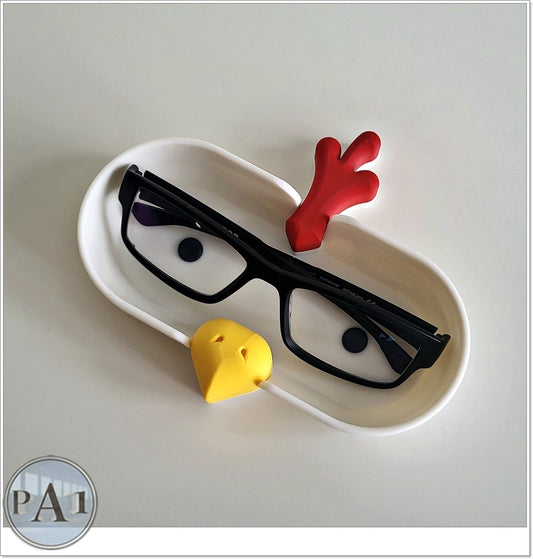 Brillenschale Huhn – lustige Brillenablage