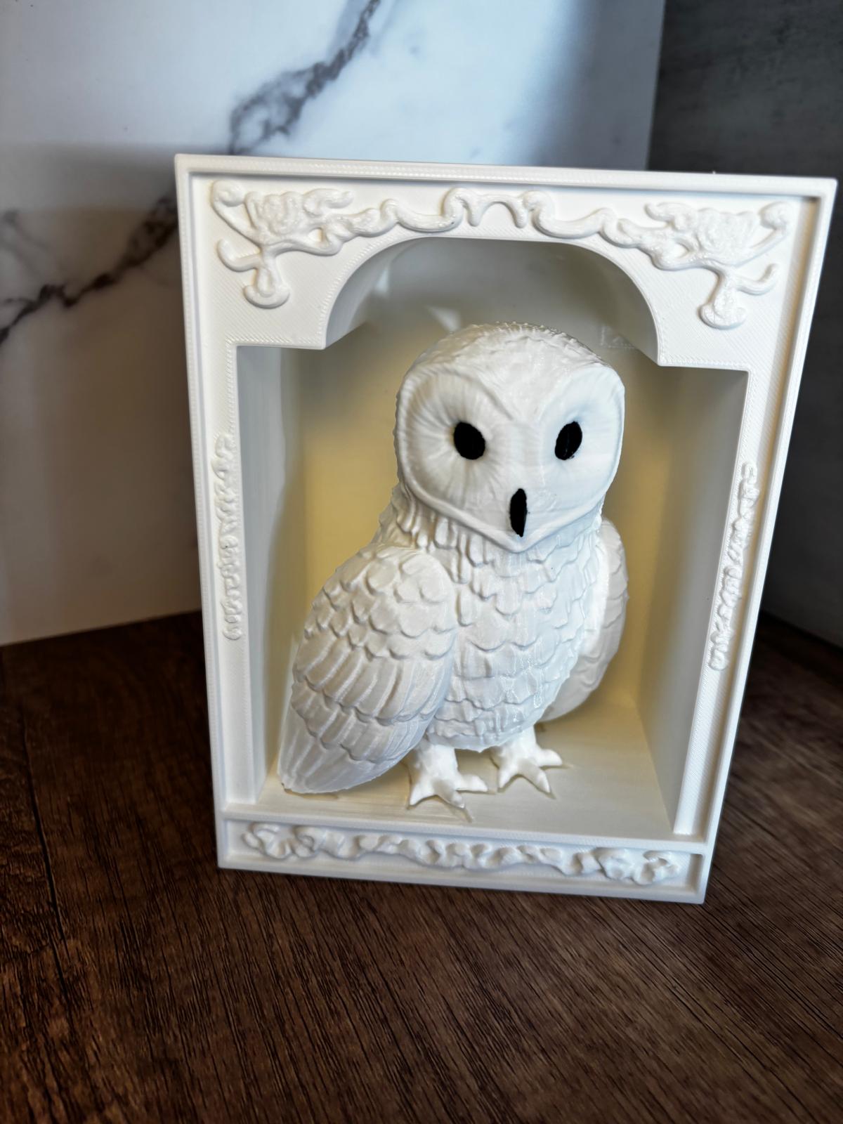 Eule Book Nook Deko | Bücherregal Deko | Fantasy Regal Einsatz | 3D Druck Deko | Geschenk für Leser | personalisierte Farbe