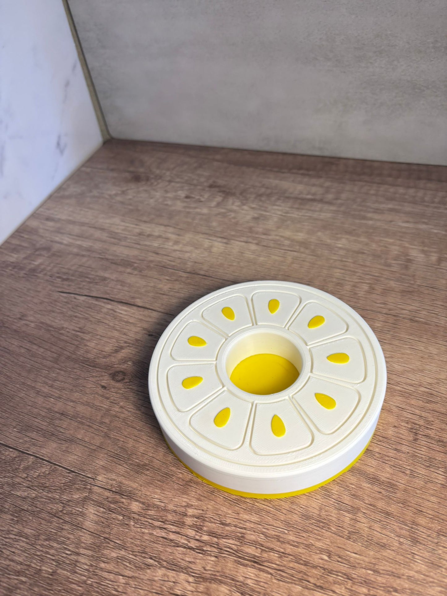 Teelichthalter 3D Druck | LED Teelicht Halter modern | Tischdeko rund | Geschenkidee | Deko Kerzenhalter | Wunschfarbe | 12 cm