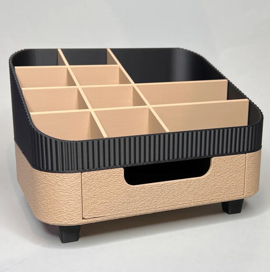 Make-up Organizer mit Schubfach | Kosmetik Aufbewahrung | 3D-Druck | Wunschfarbe