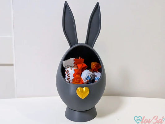 Osterhase im Ei – Süße Schale mit Ohren | Deko & Aufbewahrung | Wunschfarbe