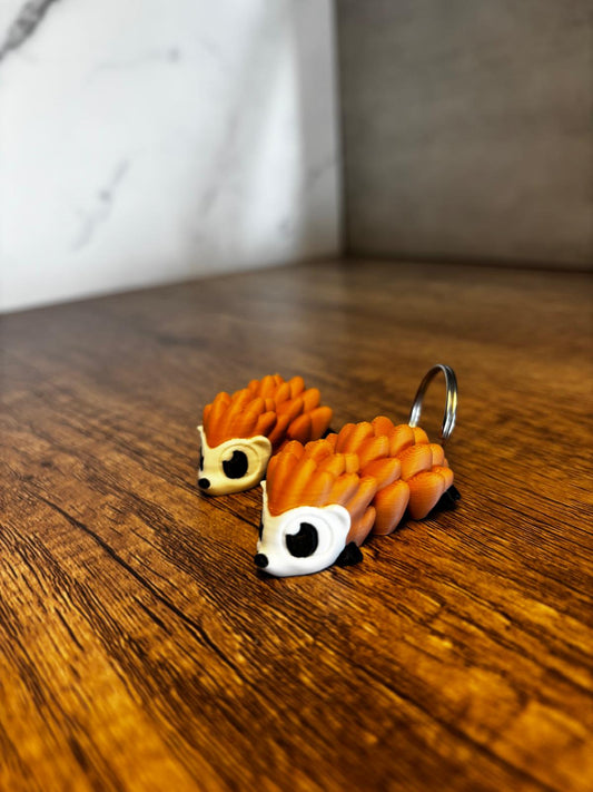 Flexi Igel Figur | beweglicher Igel 3D Druck | süßes Tier Geschenk | Fidget Toy | Schlüsselanhänger optional | personalisierte Farbe