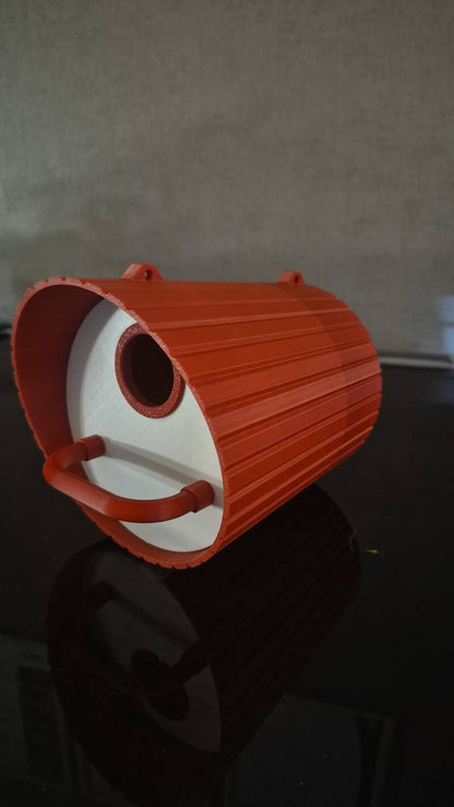 Vogelhaus Klassik mit Herz – 3D-Druck Gartendeko (Wunschfarbe möglich)