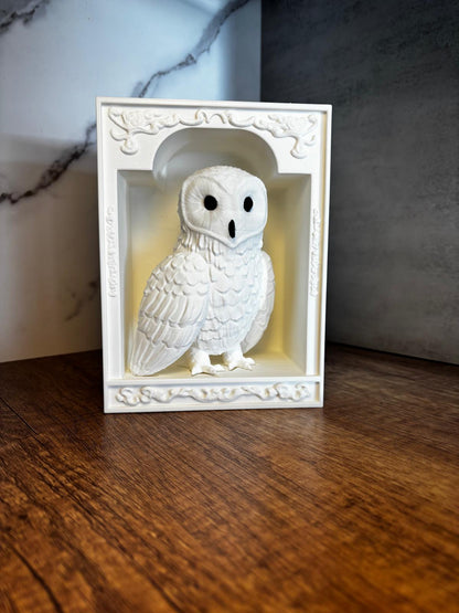Eule Book Nook Deko | Bücherregal Deko | Fantasy Regal Einsatz | 3D Druck Deko | Geschenk für Leser | personalisierte Farbe