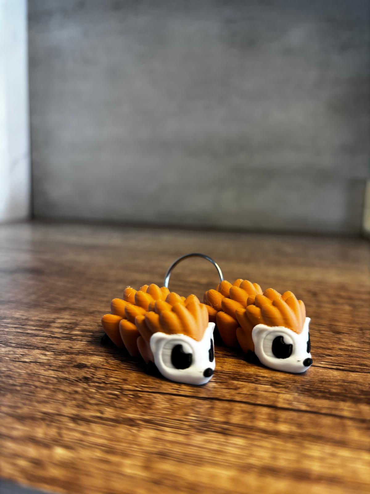 Flexi Igel Figur | beweglicher Igel 3D Druck | süßes Tier Geschenk | Fidget Toy | Schlüsselanhänger optional | personalisierte Farbe