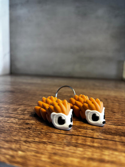 Flexi Igel Figur | beweglicher Igel 3D Druck | süßes Tier Geschenk | Fidget Toy | Schlüsselanhänger optional | personalisierte Farbe
