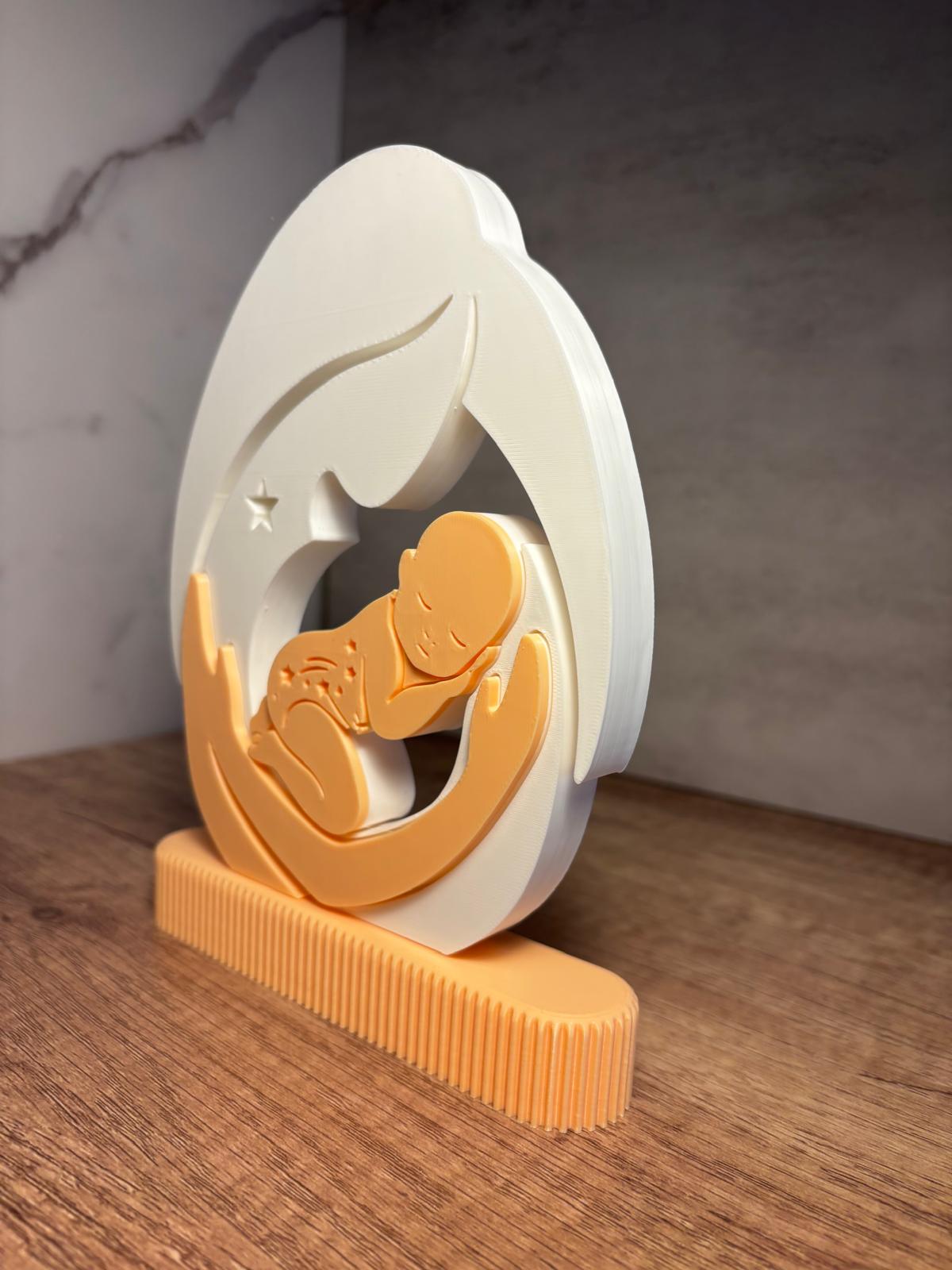 Baby Deko Figur | Geschenk zur Geburt | Baby Geschenk | Neugeborenes Deko | 3D Druck Deko | personalisierte Farbe | Kinderzimmer Deko