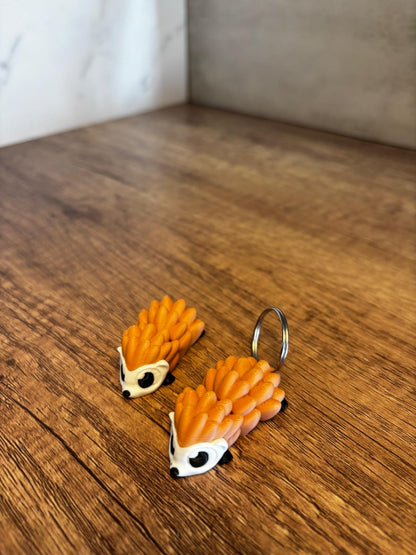 Flexi Igel Figur | beweglicher Igel 3D Druck | süßes Tier Geschenk | Fidget Toy | Schlüsselanhänger optional | personalisierte Farbe