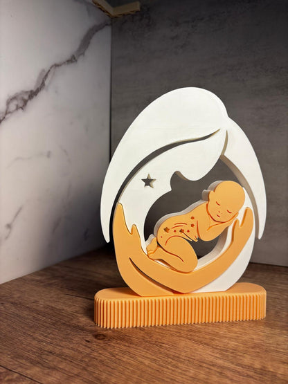 Baby Deko Figur | Geschenk zur Geburt | Baby Geschenk | Neugeborenes Deko | 3D Druck Deko | personalisierte Farbe | Kinderzimmer Deko