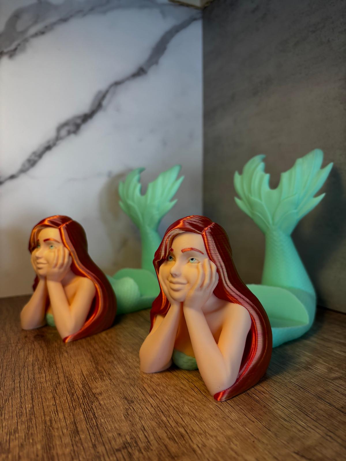 Meerjungfrau Buchhalter Deko | Book Holder | Buchstütze & Leser Deko | 3D Druck Meerjungfrau | Geschenk für Leser | personalisierte Farbe