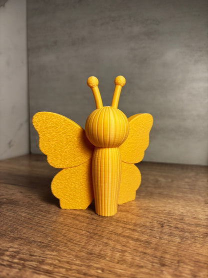 Schmetterling Deko aus 3D Druck | Minimalistische Butterfly Figur | Sommer Deko | Modernes Wohnaccessoire | Wunschfarbe | 12 cm