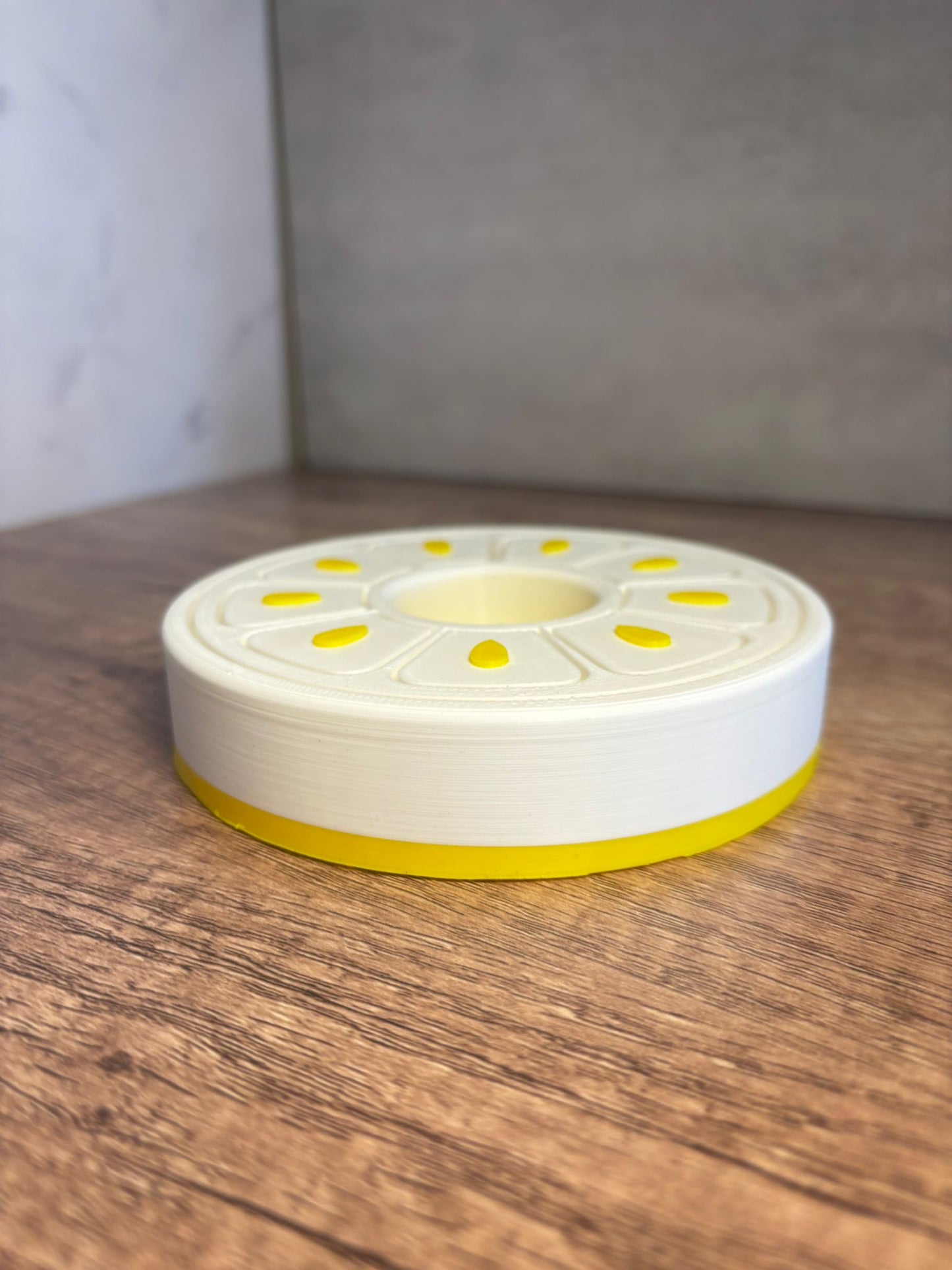 Teelichthalter 3D Druck | LED Teelicht Halter modern | Tischdeko rund | Geschenkidee | Deko Kerzenhalter | Wunschfarbe | 12 cm
