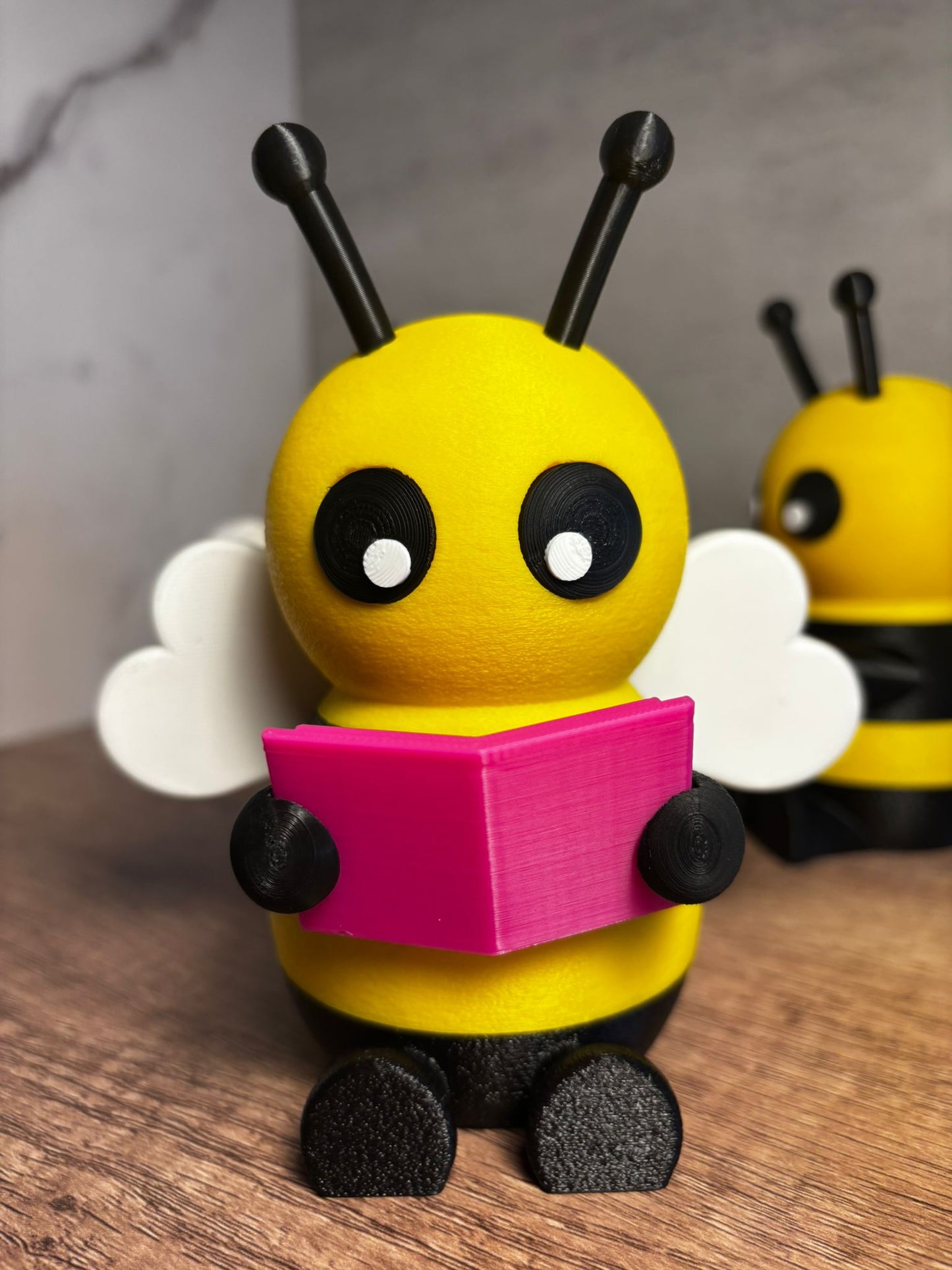 Süße Biene Deko aus 3D Druck | Bee Figur | Kawaii Tierfigur | Frühlingsdeko | Geschenkidee | Wunschfarbe | ca. 10 cm