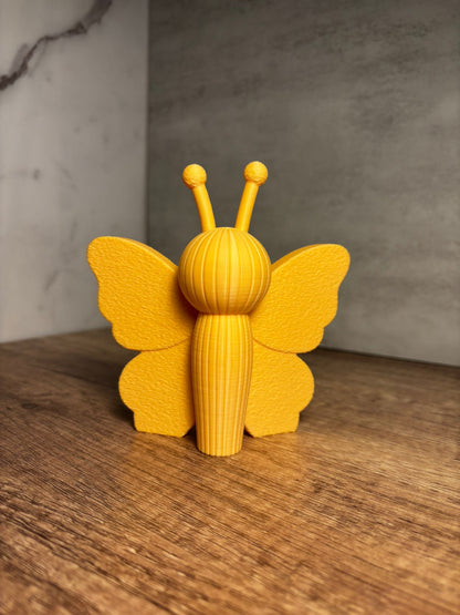 Schmetterling Deko aus 3D Druck | Minimalistische Butterfly Figur | Sommer Deko | Modernes Wohnaccessoire | Wunschfarbe | 12 cm