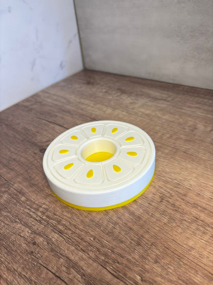 Teelichthalter 3D Druck | LED Teelicht Halter modern | Tischdeko rund | Geschenkidee | Deko Kerzenhalter | Wunschfarbe | 12 cm