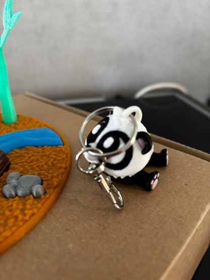 Panda Deko Set & Schlüsselanhänger – süße Panda Figuren | 3D Druck