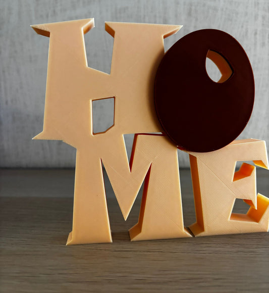 HOME 3D Schriftzug – moderne Wohn-Deko | eigenes Design | Wunschfarbe