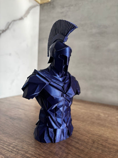 Spartanischer Krieger Büste – 3D gedruckte Figur – Spartan Warrior – Wunschfarbe – 17 cm