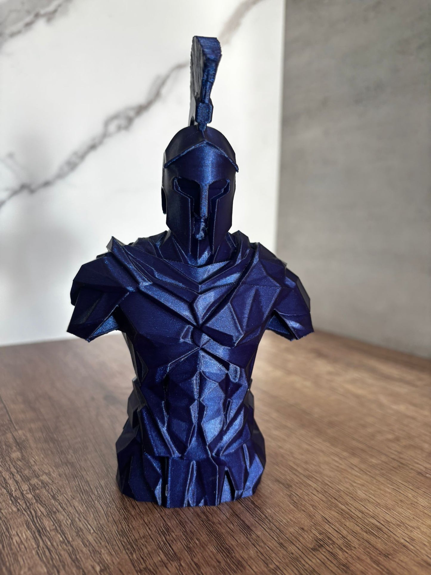 Spartanischer Krieger Büste – 3D gedruckte Figur – Spartan Warrior – Wunschfarbe – 17 cm