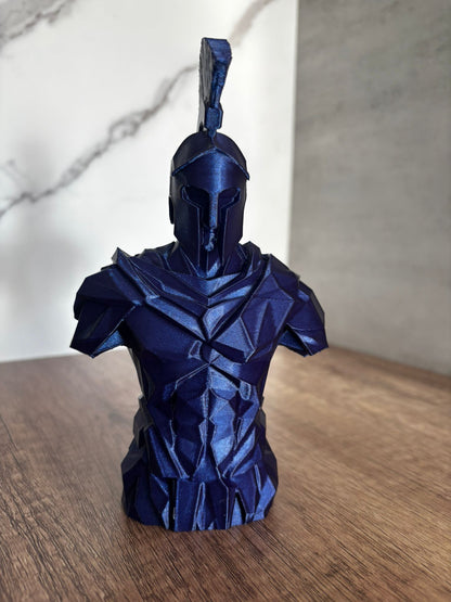 Spartanischer Krieger Büste – 3D gedruckte Figur – Spartan Warrior – Wunschfarbe – 17 cm