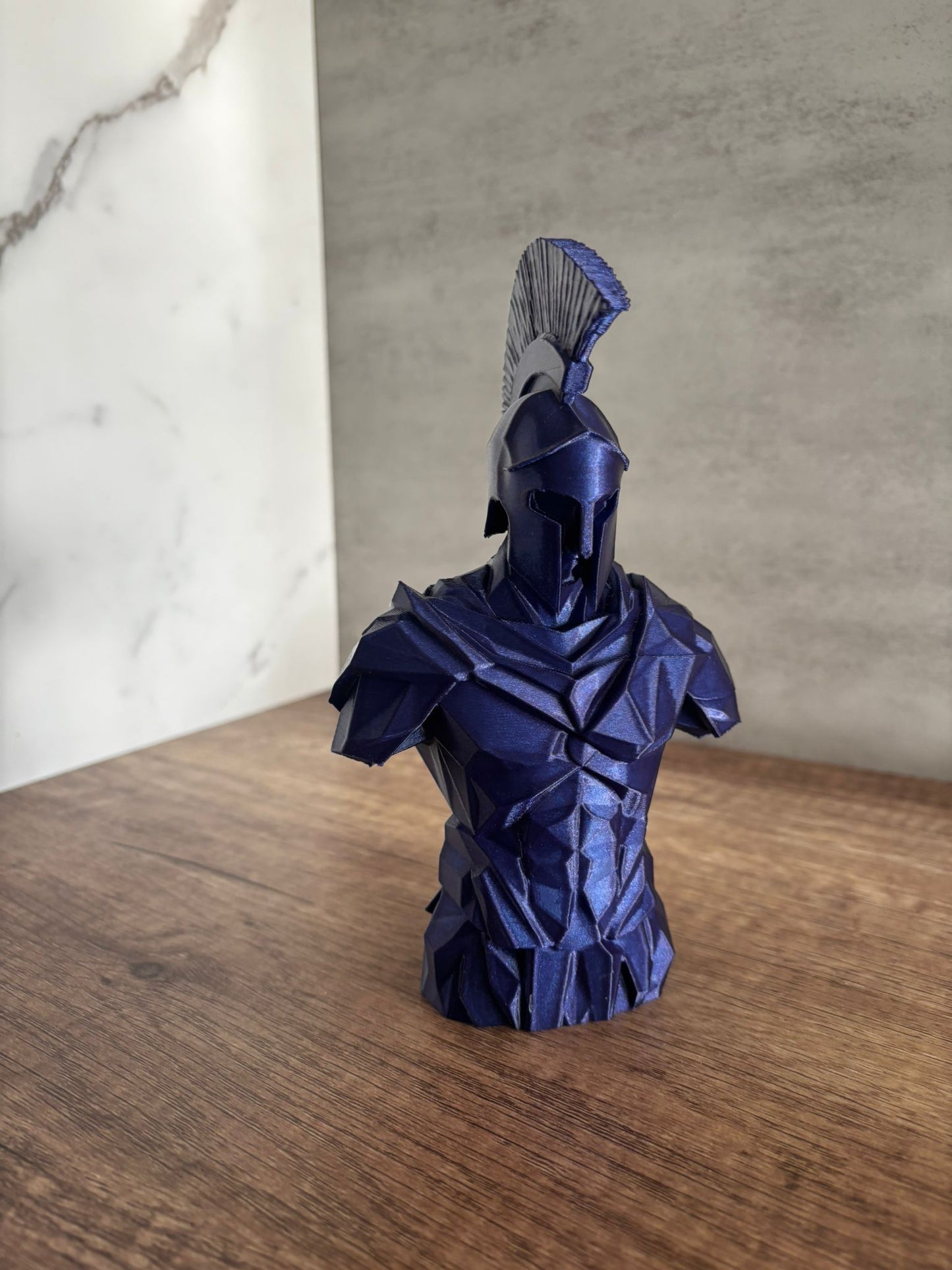Spartanischer Krieger Büste – 3D gedruckte Figur – Spartan Warrior – Wunschfarbe – 17 cm