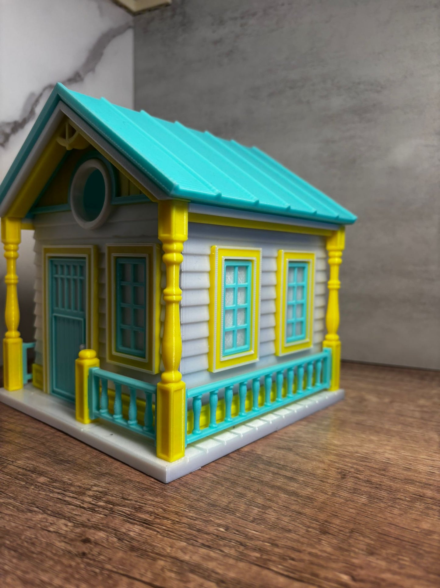 Vogelhaus Landhaus Stil | Wetterfestes Vogelhaus | Cottage Vogelhaus | 3D Druck | Wunschfarbe möglich