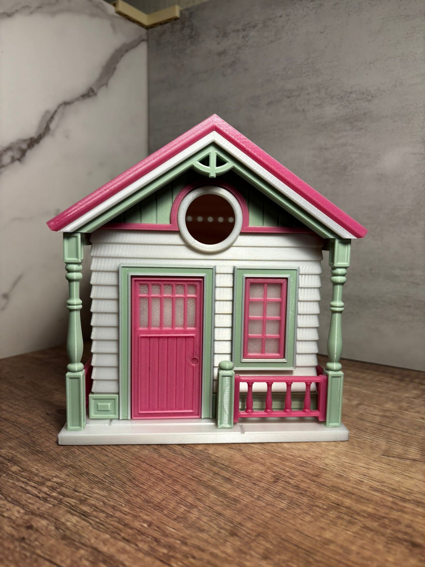 Vogelhaus Landhaus Stil | Wetterfestes Vogelhaus | Cottage Vogelhaus | 3D Druck | Wunschfarbe möglich
