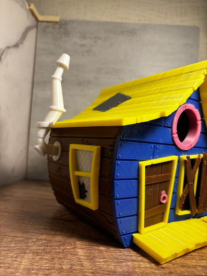 Vogelhaus Toon Shack | Wetterfestes Futterhaus | Cartoon Vogelhaus | 3D Druck | Garten Deko | Wunschfarbe