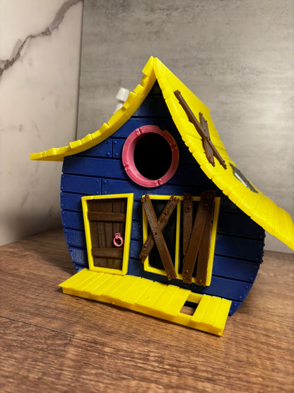 Vogelhaus Toon Shack | Wetterfestes Futterhaus | Cartoon Vogelhaus | 3D Druck | Garten Deko | Wunschfarbe