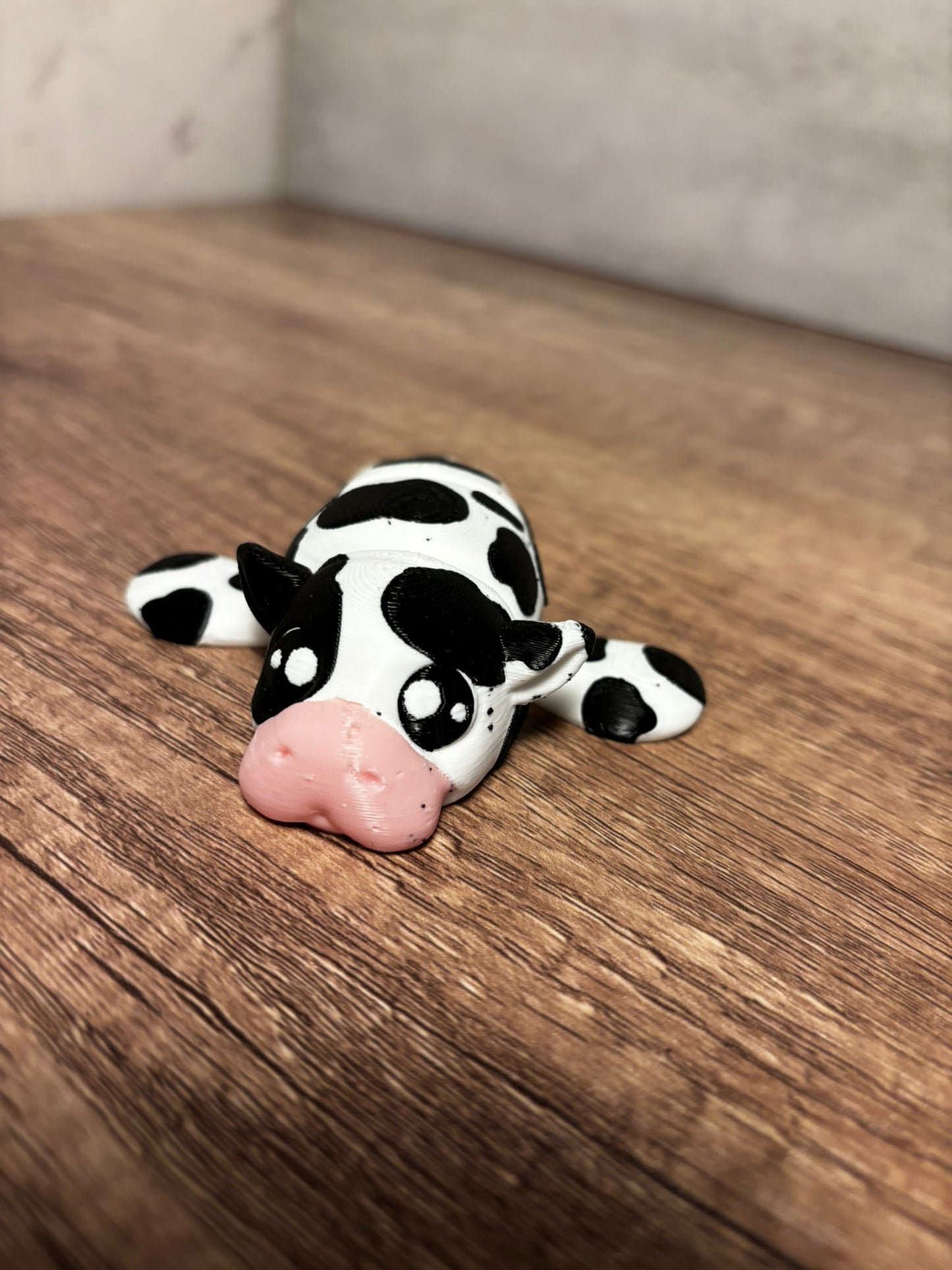 Flexi Seekuh | Bewegliche Kuh Figur | Kawaii 3D Druck | Fidget Tier | Süße Deko | Geschenkidee | Flexi Animal
