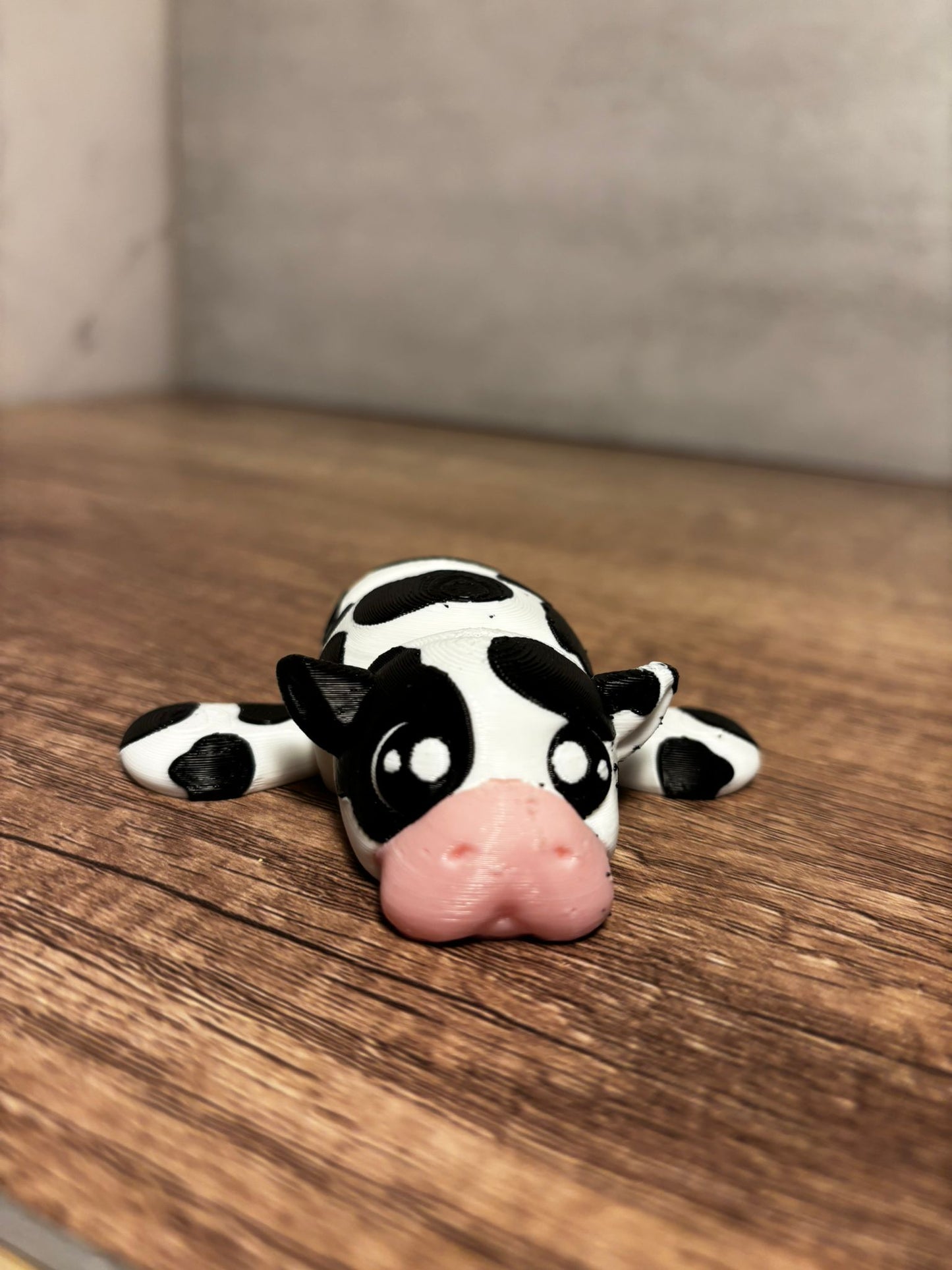 Flexi Seekuh | Bewegliche Kuh Figur | Kawaii 3D Druck | Fidget Tier | Süße Deko | Geschenkidee | Flexi Animal