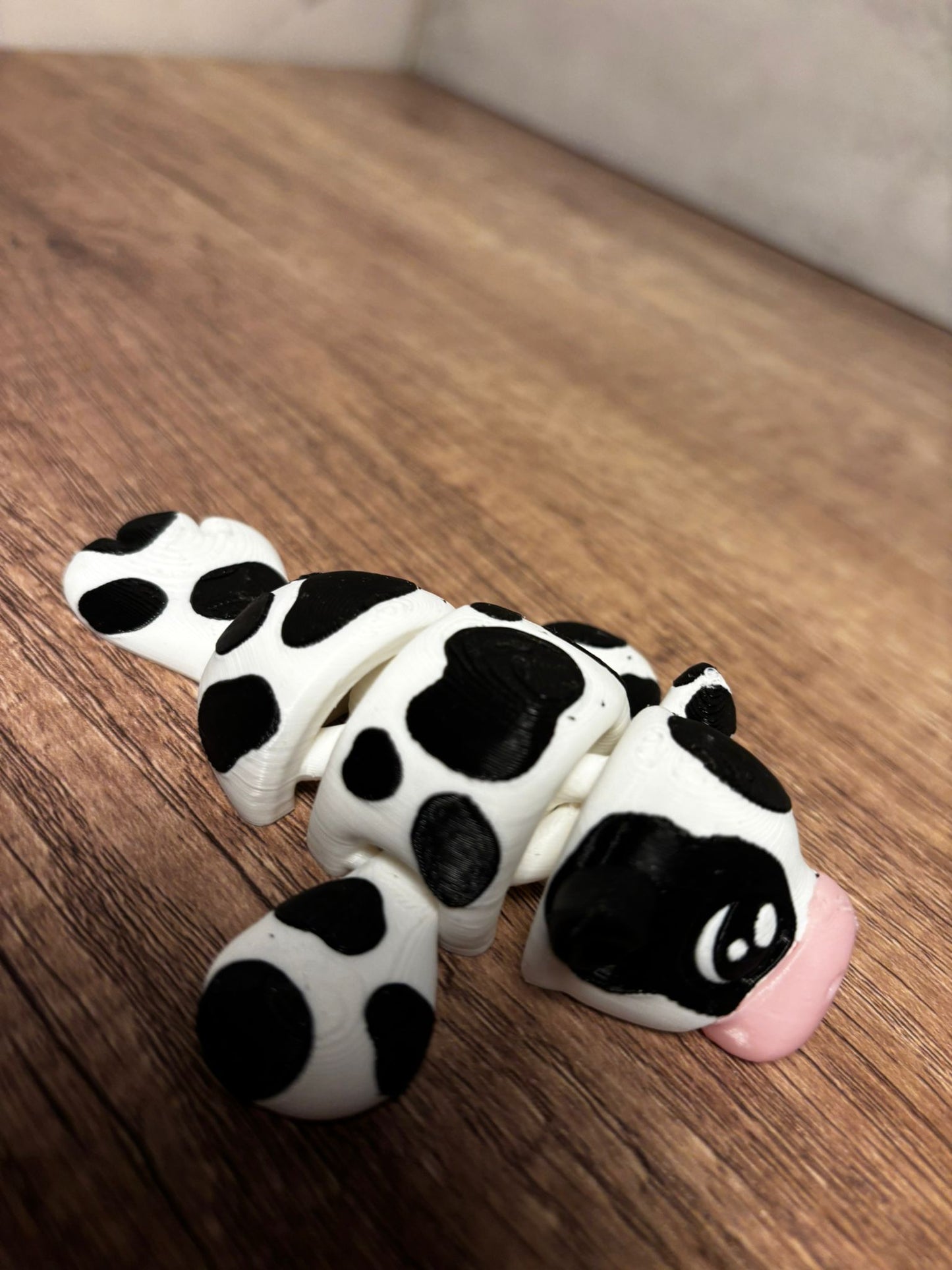 Flexi Seekuh | Bewegliche Kuh Figur | Kawaii 3D Druck | Fidget Tier | Süße Deko | Geschenkidee | Flexi Animal