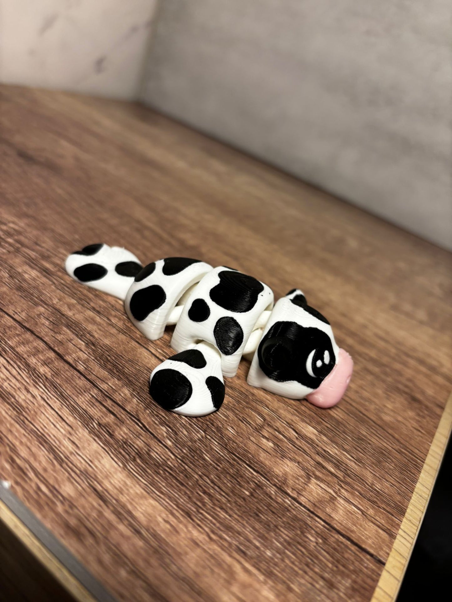 Flexi Seekuh | Bewegliche Kuh Figur | Kawaii 3D Druck | Fidget Tier | Süße Deko | Geschenkidee | Flexi Animal
