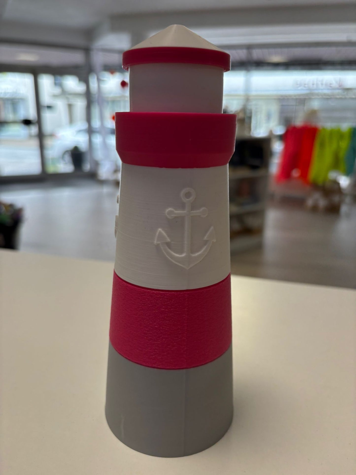 Leuchtturm Deko | Maritimer Leuchtturm aus 3D Druck | Küstendeko | Wunschfarbe | Maritime Dekoration | 19 cm