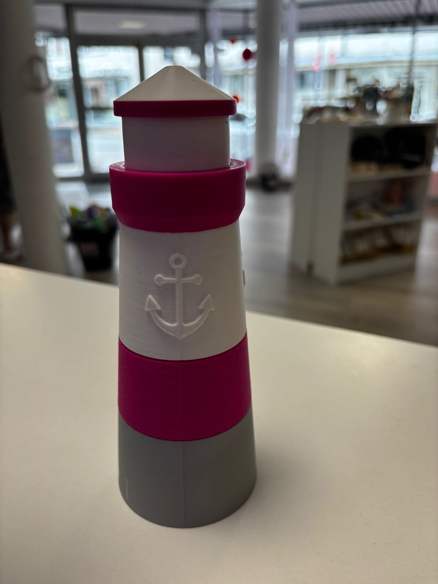 Leuchtturm Deko | Maritimer Leuchtturm aus 3D Druck | Küstendeko | Wunschfarbe | Maritime Dekoration | 19 cm
