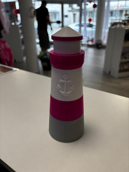 Leuchtturm Deko | Maritimer Leuchtturm aus 3D Druck | Küstendeko | Wunschfarbe | Maritime Dekoration | 19 cm