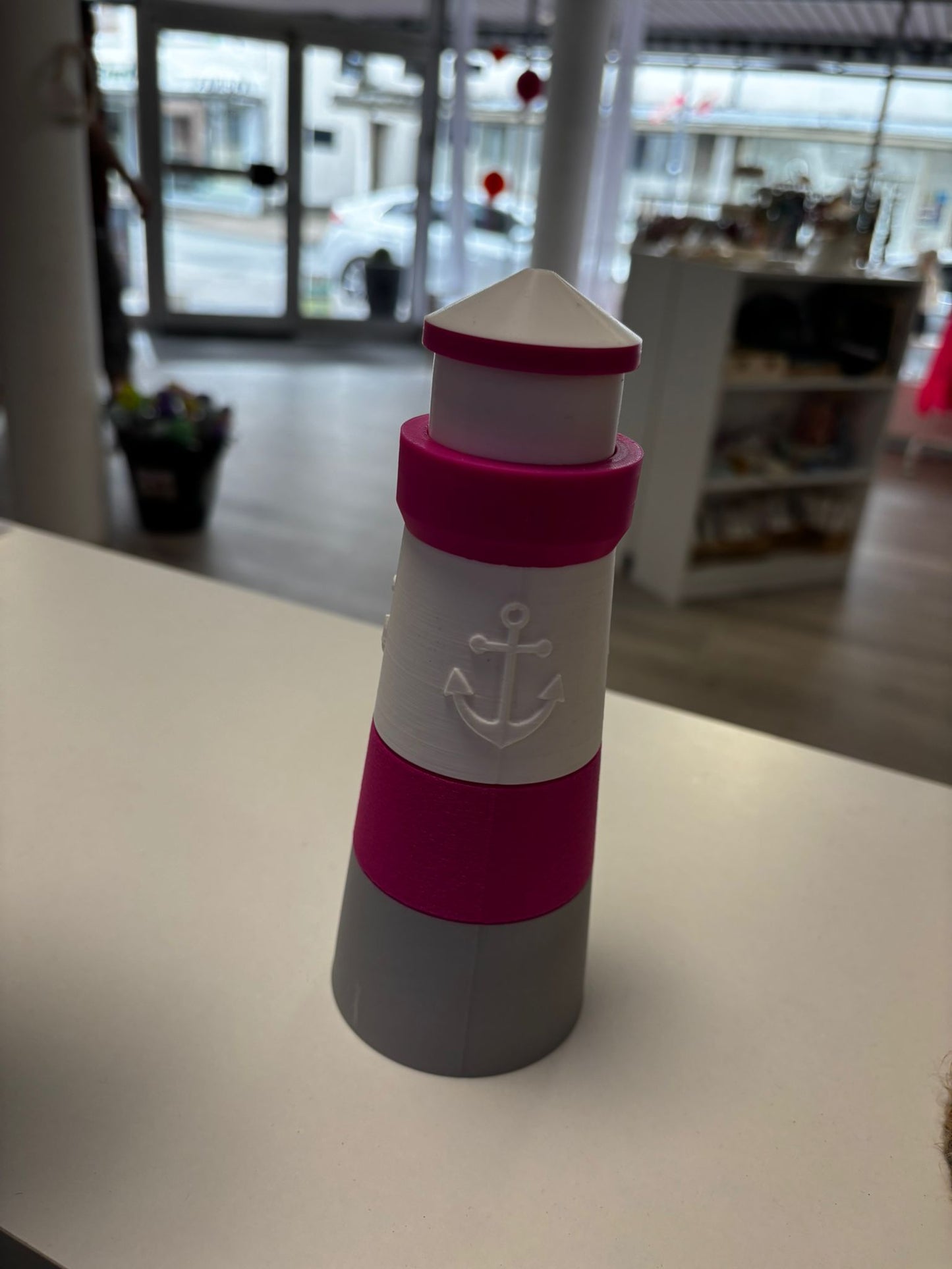 Leuchtturm Deko | Maritimer Leuchtturm aus 3D Druck | Küstendeko | Wunschfarbe | Maritime Dekoration | 19 cm