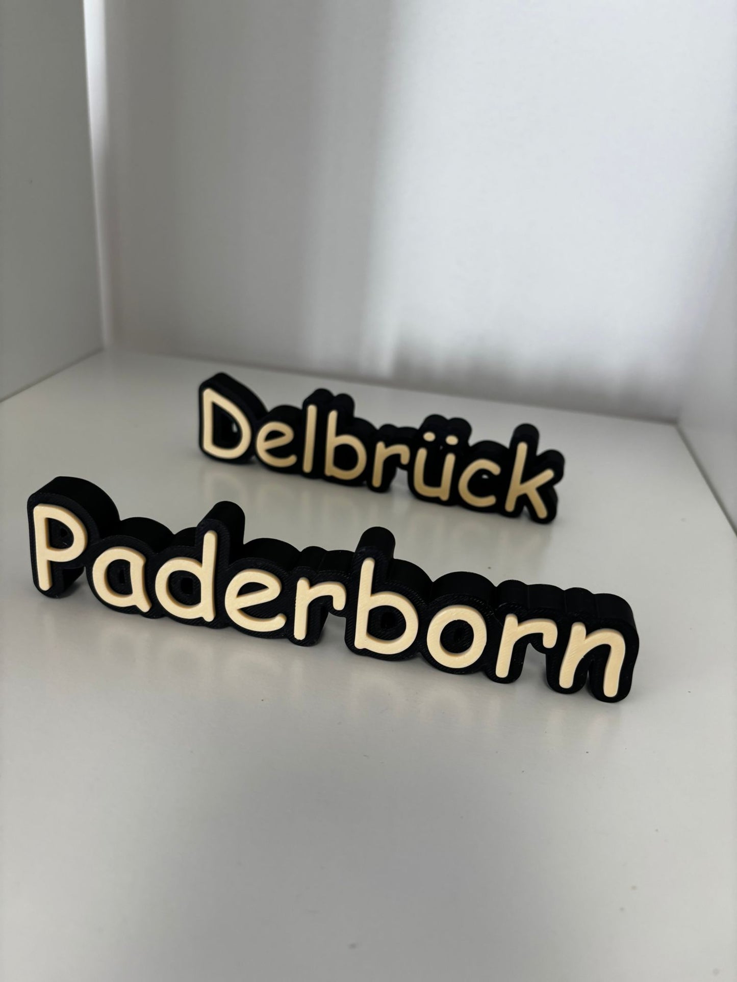 3D Ortsaufsteller personalisiert | Wunschort & Wunschfarbe | Stadt Schriftzug | Namensaufsteller | Dekoration | Geschenk