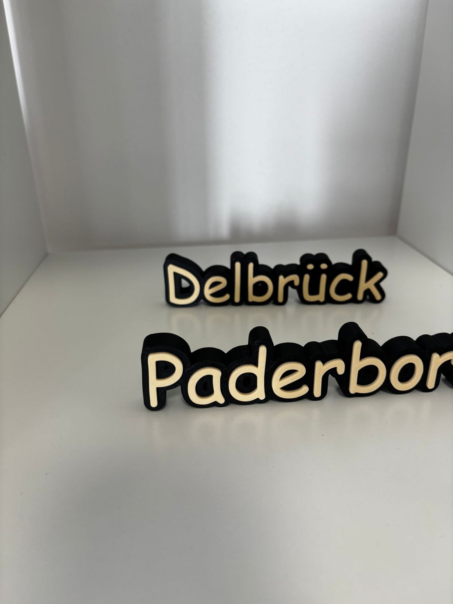 3D Ortsaufsteller personalisiert | Wunschort & Wunschfarbe | Stadt Schriftzug | Namensaufsteller | Dekoration | Geschenk