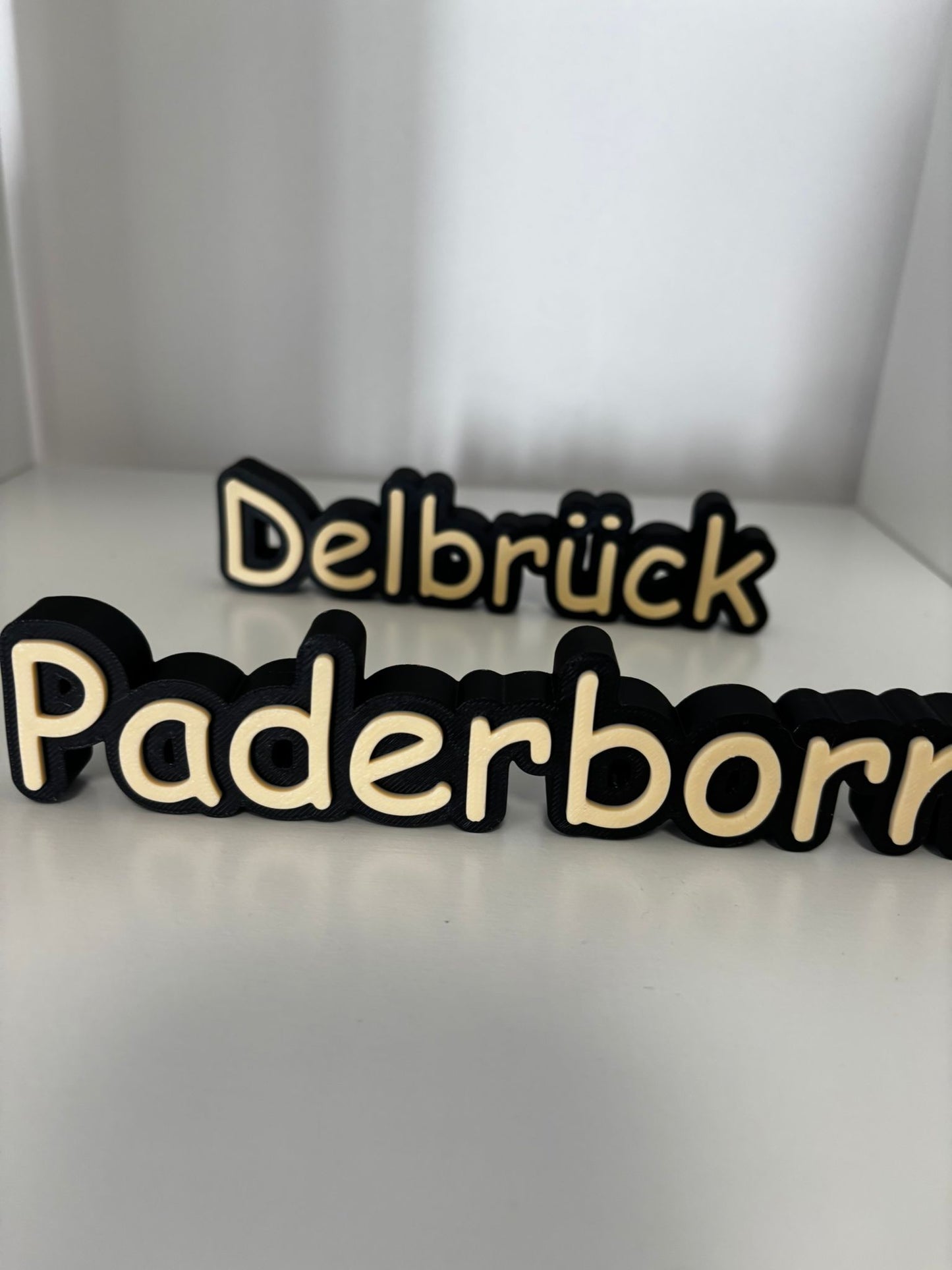 3D Ortsaufsteller personalisiert | Wunschort & Wunschfarbe | Stadt Schriftzug | Namensaufsteller | Dekoration | Geschenk