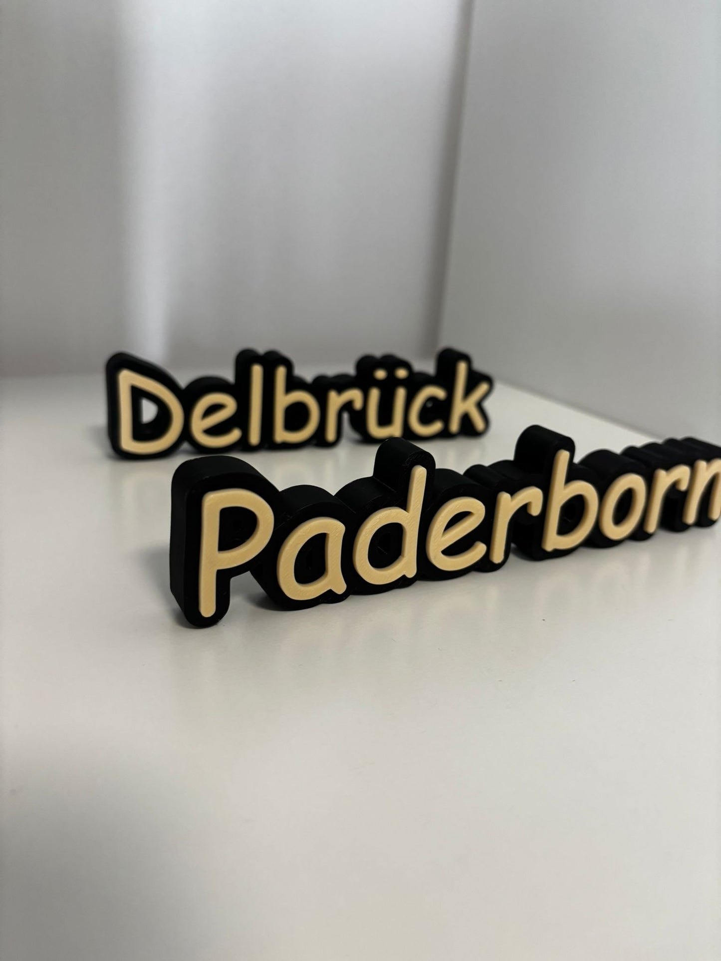3D Ortsaufsteller personalisiert | Wunschort & Wunschfarbe | Stadt Schriftzug | Namensaufsteller | Dekoration | Geschenk