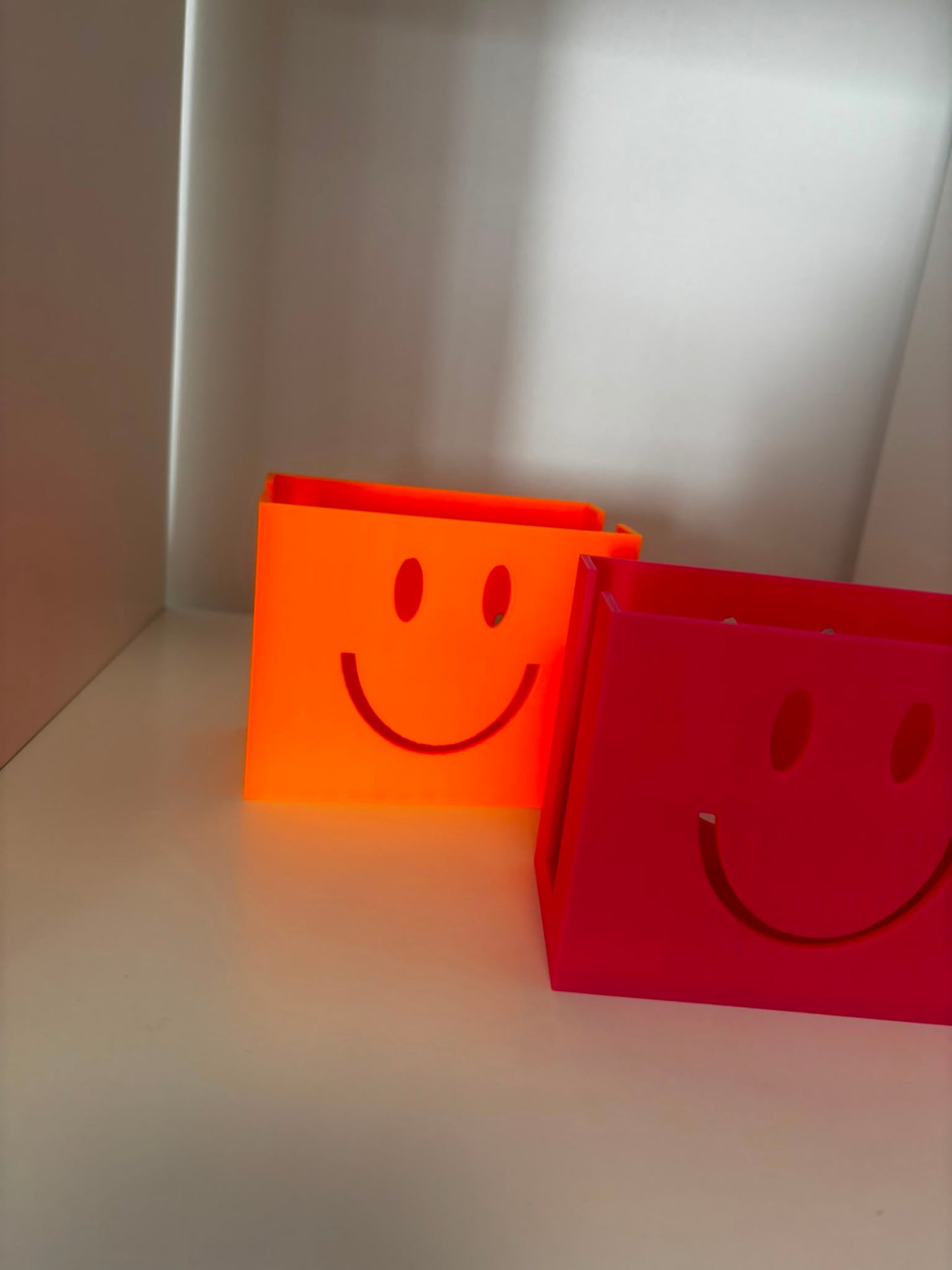 Taschentuchbox mit Smiley | Kosmetiktücher Box | 3D Druck | Wunschfarbe | Moderne Tissue Box | Dekoration | Geschenk