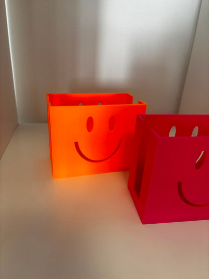 Taschentuchbox mit Smiley | Kosmetiktücher Box | 3D Druck | Wunschfarbe | Moderne Tissue Box | Dekoration | Geschenk